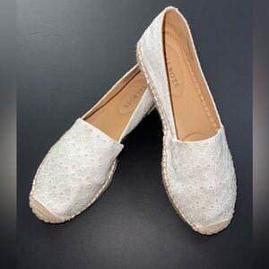 TALBOTS Women’s IZZY EYELET ESPADRILLES, 8.5M